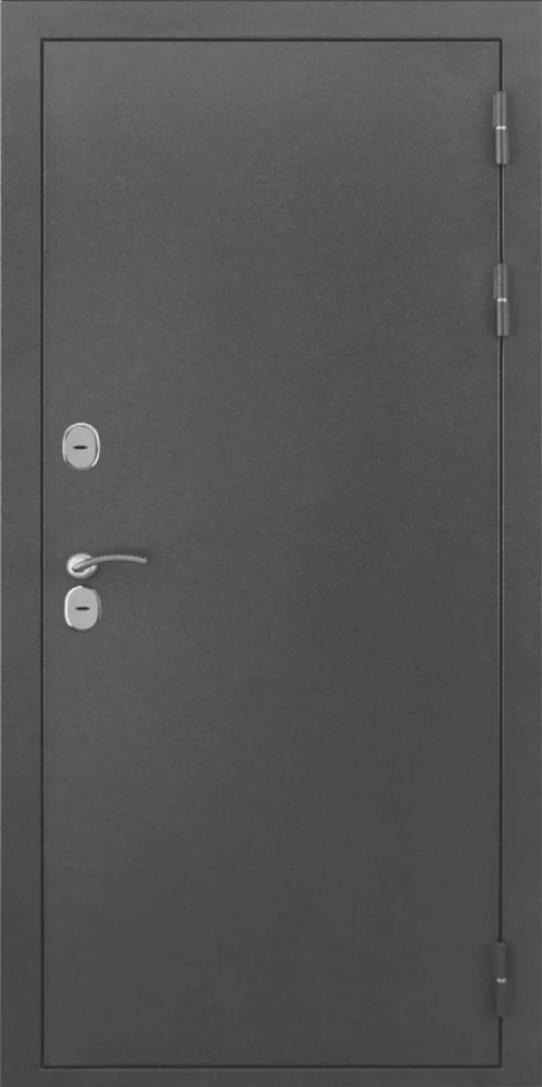 Входная дверь ДвериПРО L-Термо серебро ФЛ 244 беленый дуб DPRO198210 внешняя сторона