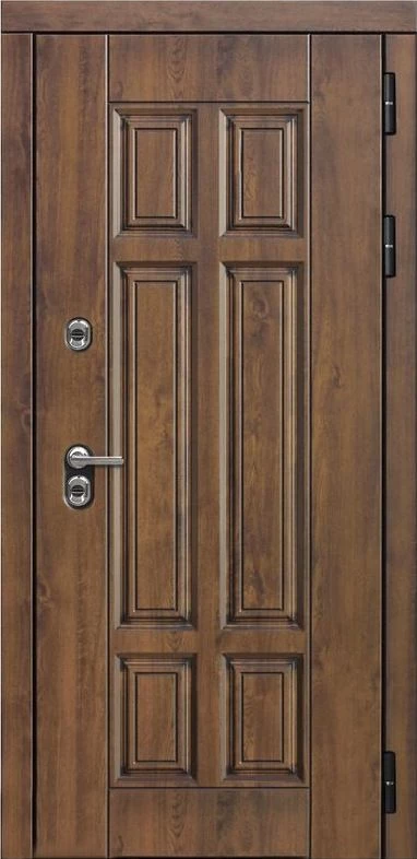 Входная дверь ДвериПРО Квадро ФЛ-256 (10мм, бетон пепельный) DPRO196474 внешняя сторона