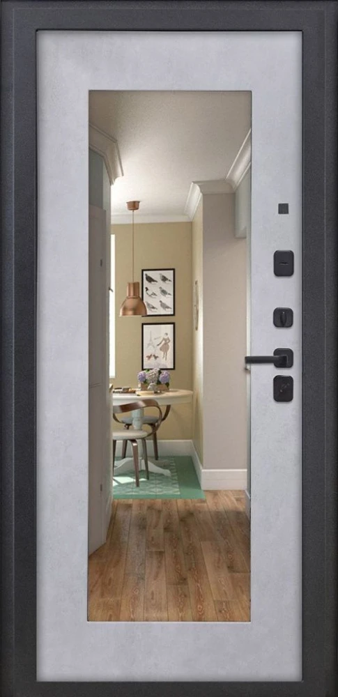 Входная дверь ДвериПРО Л-45 ФЛЗ-603 Бетон снежный DPRO222633 внутренняя сторона