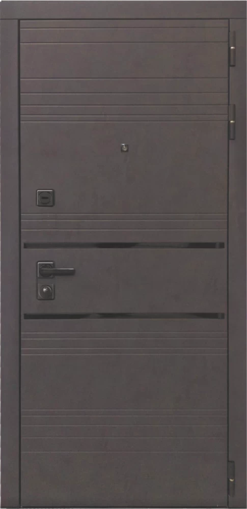 Входная дверь ДвериПРО L-43 Лаура-2 (16мм, светлый мореный дуб) DPRO196003 внешняя сторона