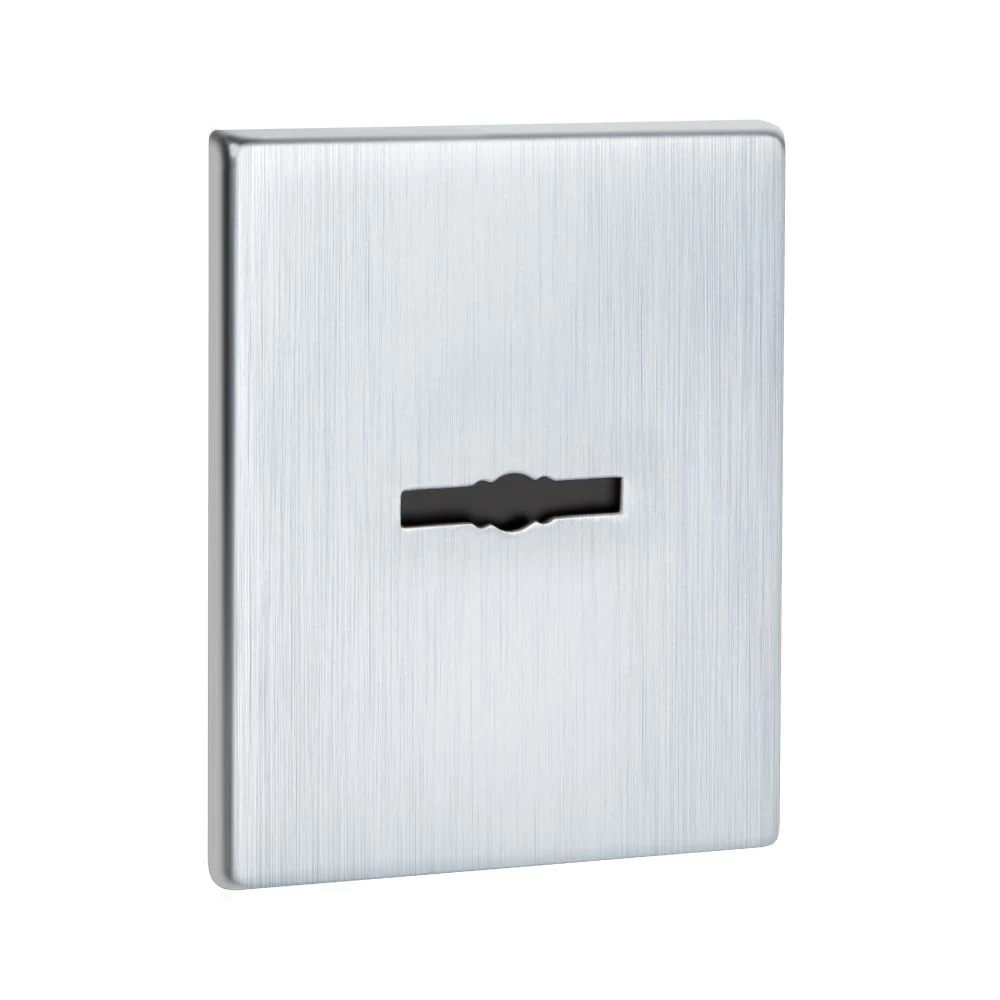 Фото Накладка на сувальдный замок ESC.S-auto.TRG/K.486 с авт. шторками SSC-16 сатинированный хром (1 шт)