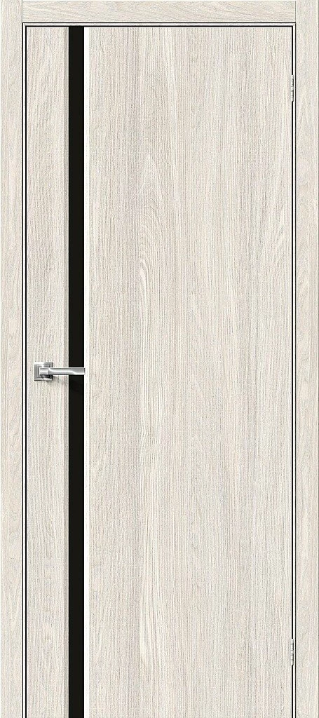 Фото Межкомнатная дверь Мода-11 Black Line Ash White BR4185
