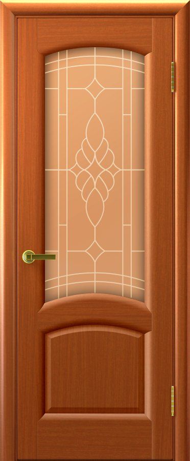Фото Межкомнатная дверь Лаура (темный Анегри, стекло)