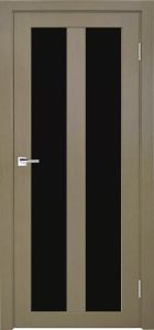Межкомнатная дверь Легенда Z-5 Тон Неаполь Остекление Лакобель черное
