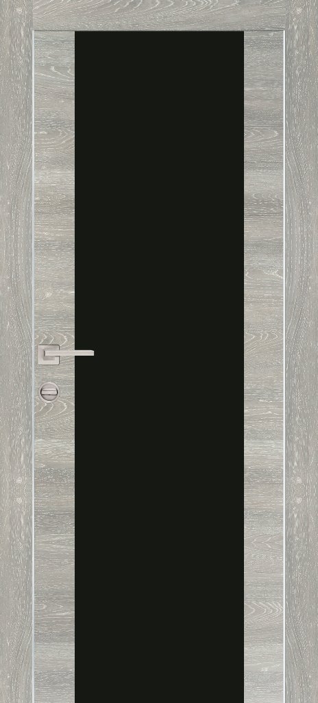 Межкомнатная дверь PX-7 AL кромка Дуб грей патина