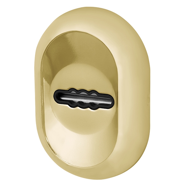 Фото Накладка под сувальдный ключ ESC-13S с автоматическими шторками GP-золото (2шт. в уп.,отгр. по 1 шт)