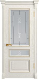 Межкомнатная дверь ФЕМИДА 2 (Дуб RAL 9010, ДО)