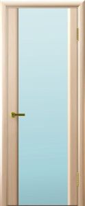 Межкомнатная дверь Синай 3 (беленый дуб, стекло белое)