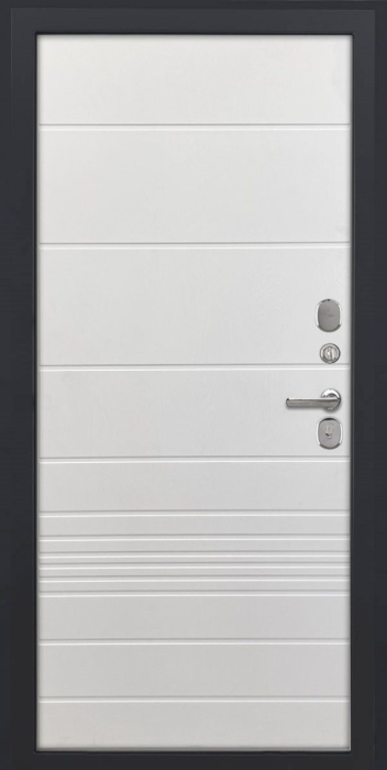 Входная дверь Аура ФЛ-700 (10мм, ясень белый) внутренняя сторона