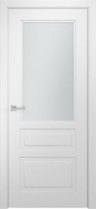 Межкомнатная дверь Модель L-2 (стекло) белая эмаль