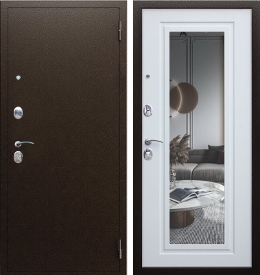 Дверь Комфорт с зеркалом