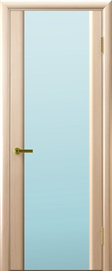 Фото Межкомнатная дверь Синай 3 (беленый дуб, стекло белое, 900х2000)