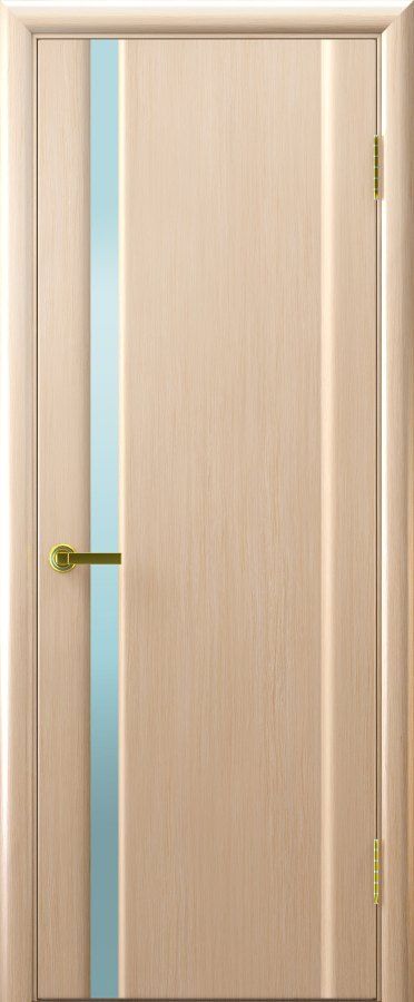 Фото Межкомнатная дверь СИНАЙ 1 (Беленый дуб,стекло белое, 900х2000)