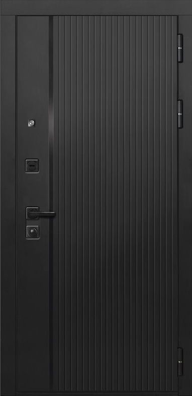 Входная дверь ДвериПРО L-45 ФЛ-609 (L-52, 10мм, белый матовый) DPRO200205 внешняя сторона