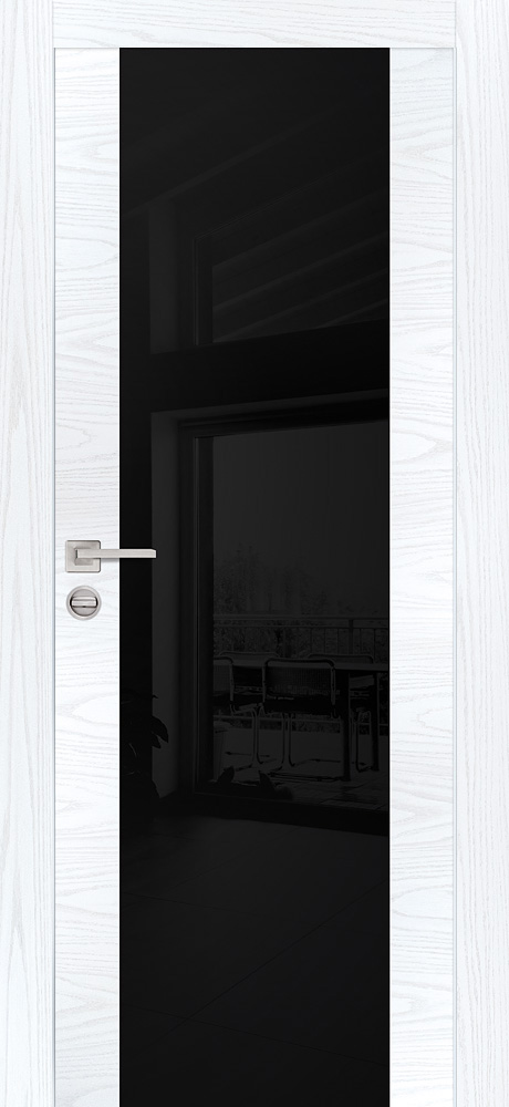 Межкомнатная дверь PX-7 AL кромка Дуб скай белый