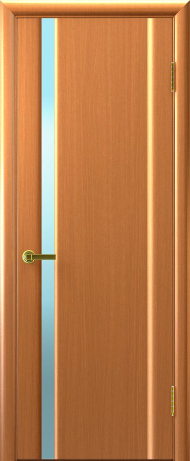 Межкомнатная дверь СИНАЙ 1 (Светлый Анегри Т34,стекло белое, 900х2000)