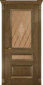 Межкомнатная дверь Фараон-2 (ДО Светлый мореный дуб, 900x2000)
