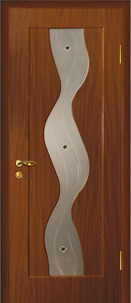 Фото Межкомнатная дверь Вираж Итальянский орех
