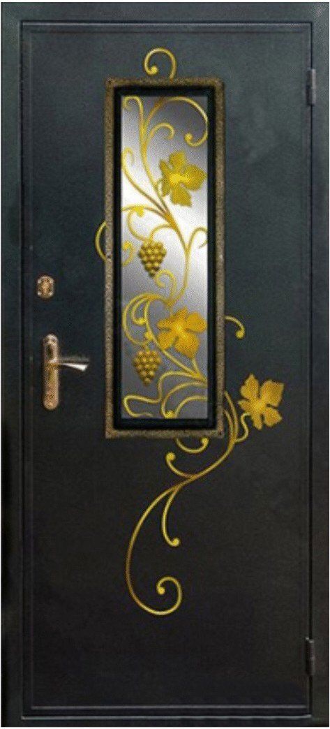 Сочели на железную дверь. Дверь входная металлическая со стеклом. Дверь с кованными элементами. Кованые двери. Кованые двери входные.