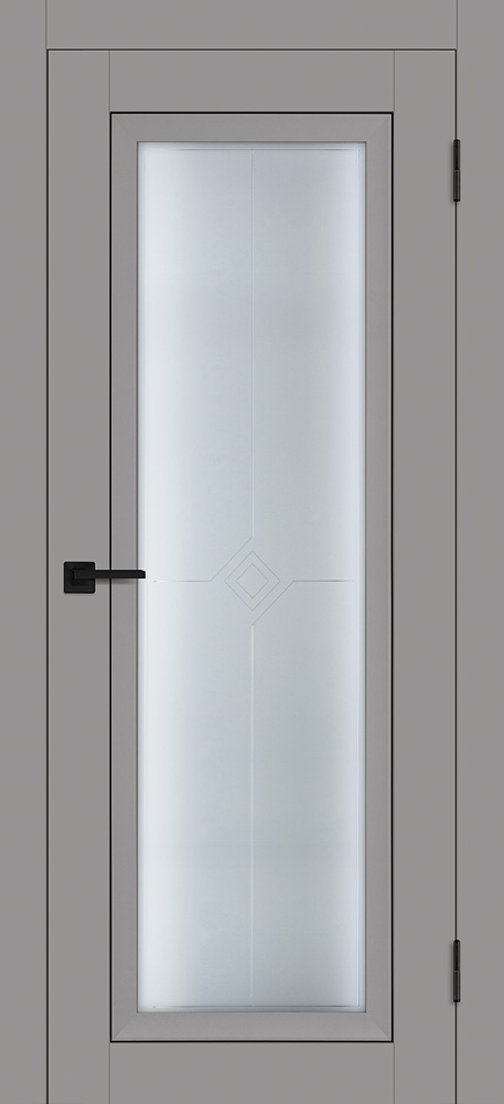 Межкомнатная дверь PST-25 серый бархат