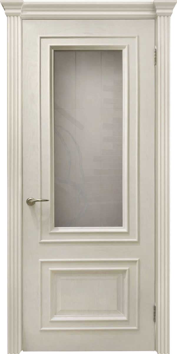 Фото Межкомнатная дверь Венера (багет, дуб карамель, стекло)