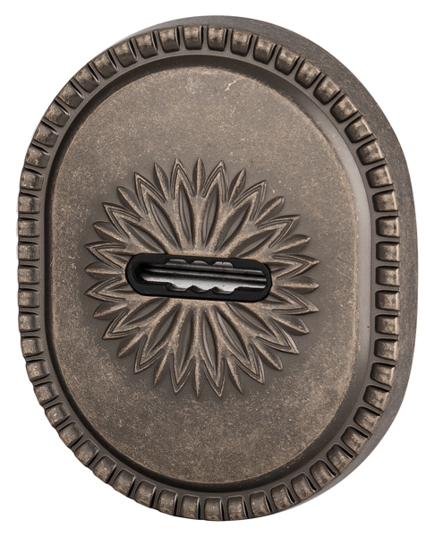 Фото Накладка на сувальдный замок ESC.S-auto.CL/OV (PS-DEC CL) AS-9 античное серебро