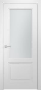 Межкомнатная дверь Модель L-2.2 (стекло, 900x2000) белая эмаль