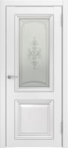 Межкомнатная дверь Лу-172 (белый эмалит, 900x2000)