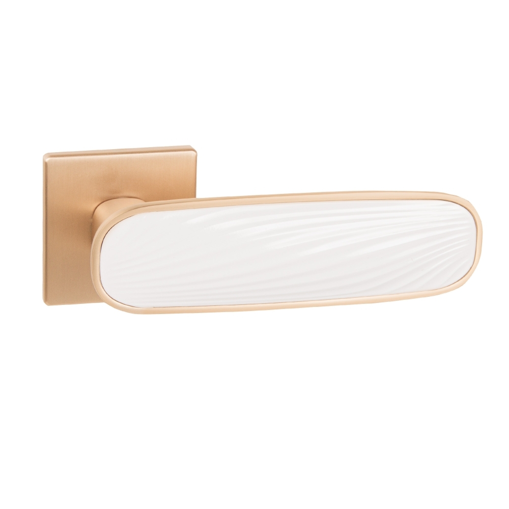 Фото Ручка раздельная K.EST.Q52.SHADE SSG/WH-39 сатинированное золото/белый