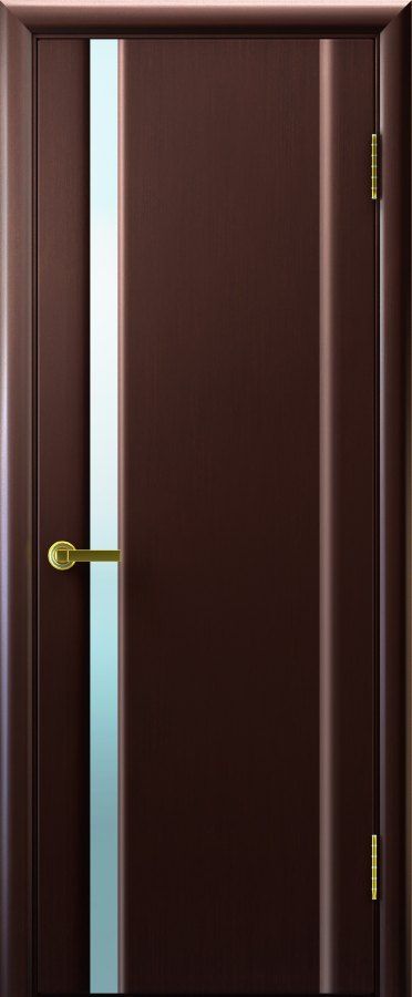 Фото Межкомнатная дверь СИНАЙ 1 (венге,стекло белое, 900х2000)