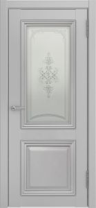 Межкомнатная дверь Лу-172 (серый эмалит)