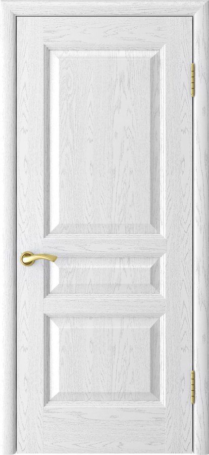 Фото Межкомнатная дверь Атлант-2 (ясень белая эмаль дг, 900х2000)