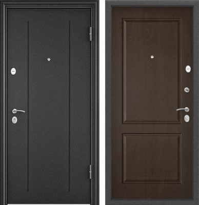 Дверь Торекс DELTA-M 10 Темно-серый букле графит, RGSO, ПВХ Дуб коньяк, D27