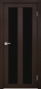 Межкомнатная дверь Легенда Z-5 тон Грей Остекление Лакобель черное