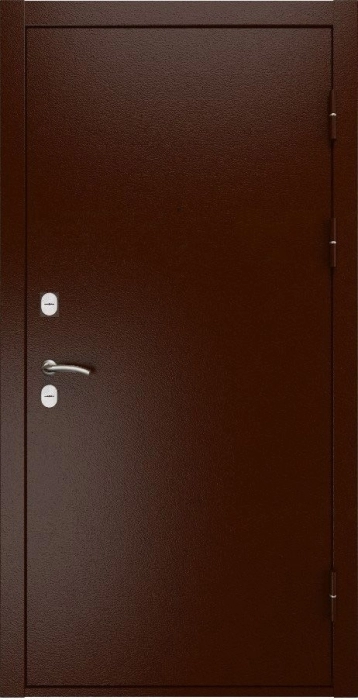 Входная дверь L Термо ФЛ-609 (L-52, 10мм, белый матовый) внешняя сторона