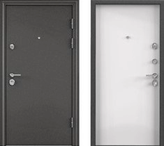 Дверь Торекс ULTIMATUM MP Черный шелк без рисунка  КТ Белый, КВ-8