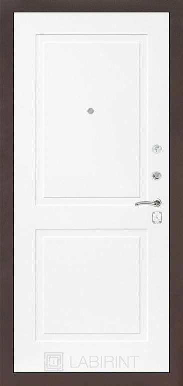 Входная дверь CLASSIC антик медный 11 - Белый софт