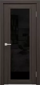 Межкомнатная дверь Легенда К-11 тон Грей Остекление Лакобель черное