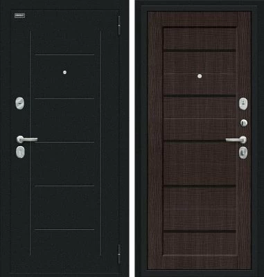 Входная дверь Борн Букле черное/Wenge Veralinga BR4641