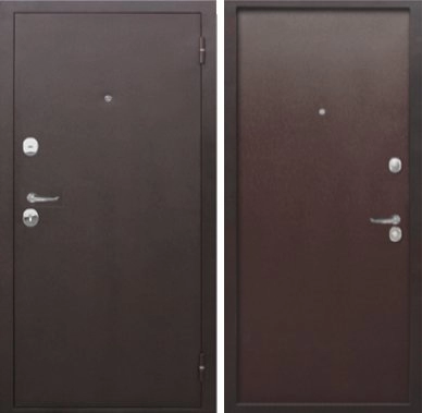 Дверь Цербер MD Тайга 7 см металл-металл