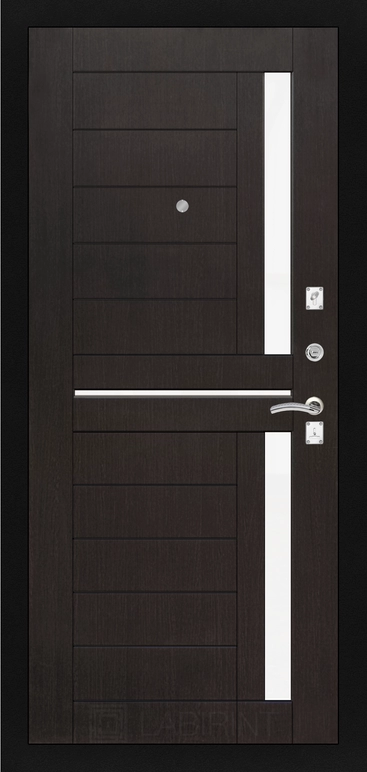 Входная дверь CLASSIC шагрень черная 02 - Венге