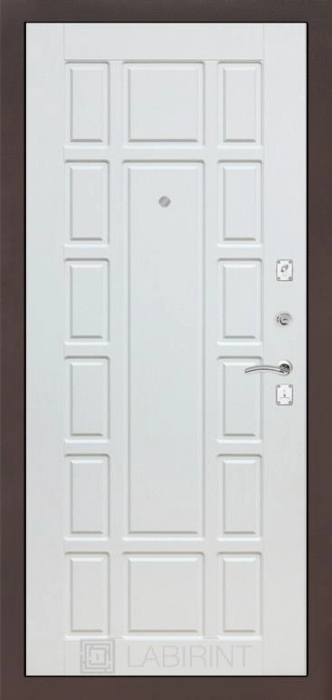 Входная дверь CLASSIC антик медный 12 - Белое дерево