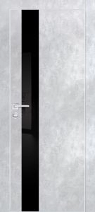 Межкомнатная дверь PX-10  AL кромка с 4-х ст. Серый бетон